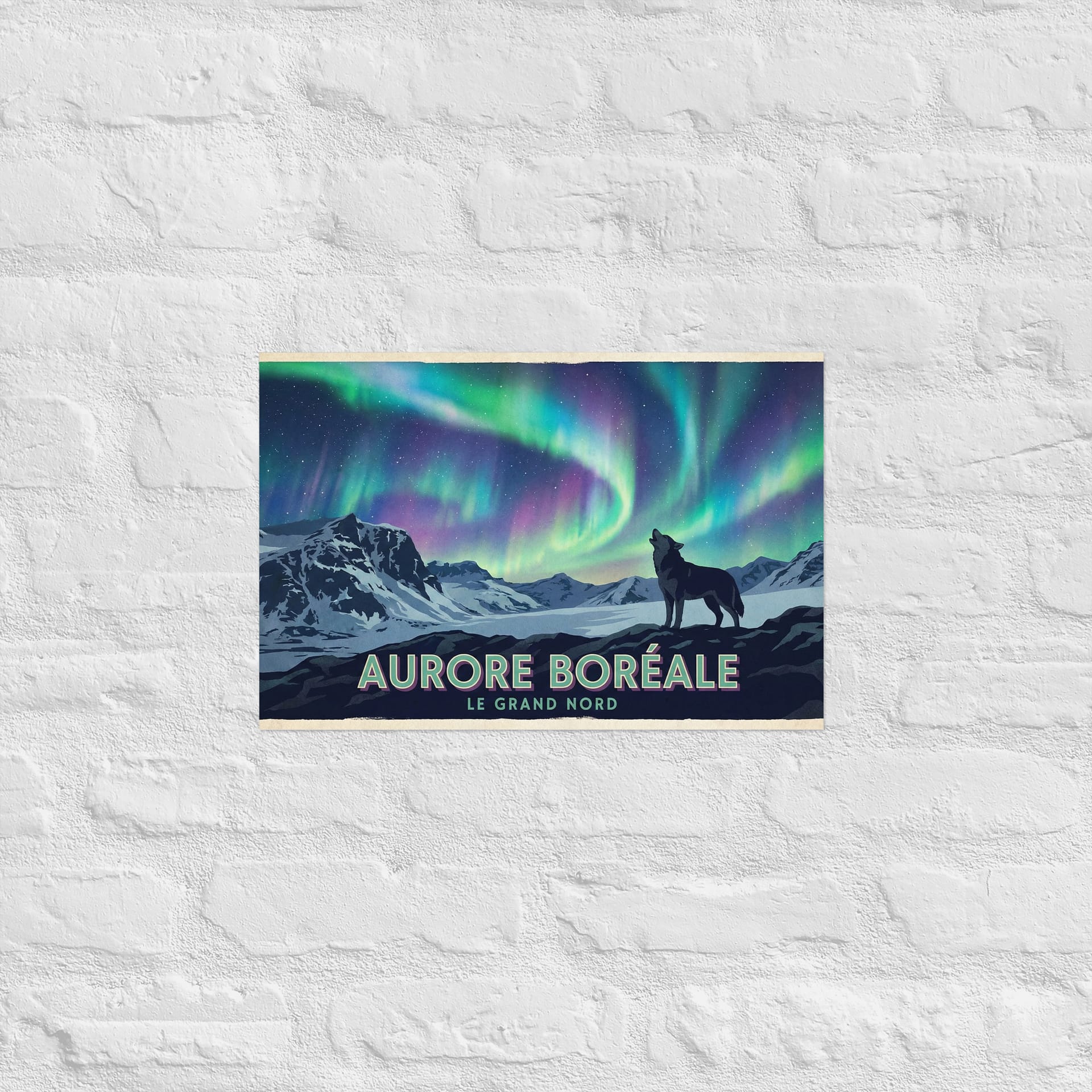 Affiche "Poster" Aurore Boréale et Husky – Image 5