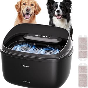 Fontaine à eau pour chien 2 litres avec filtration triple couche et pompe silencieuse USB